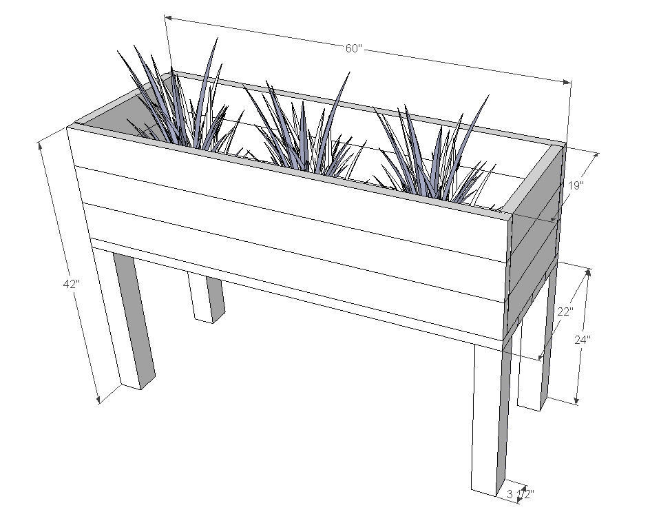 raised wood planter box plans