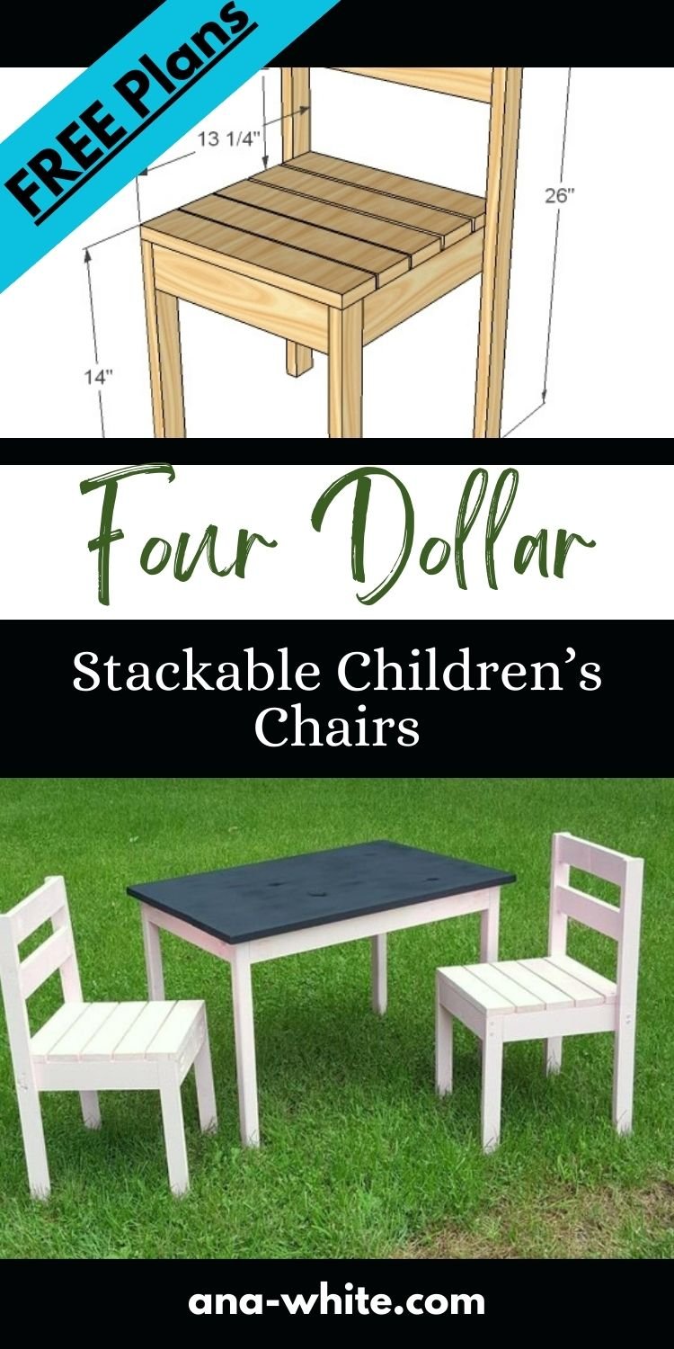 Four Dollar Stackable Children’s Chairs
