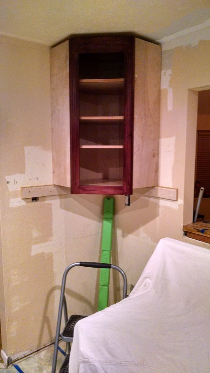 ana white inside corner wall cabinet - diy projects