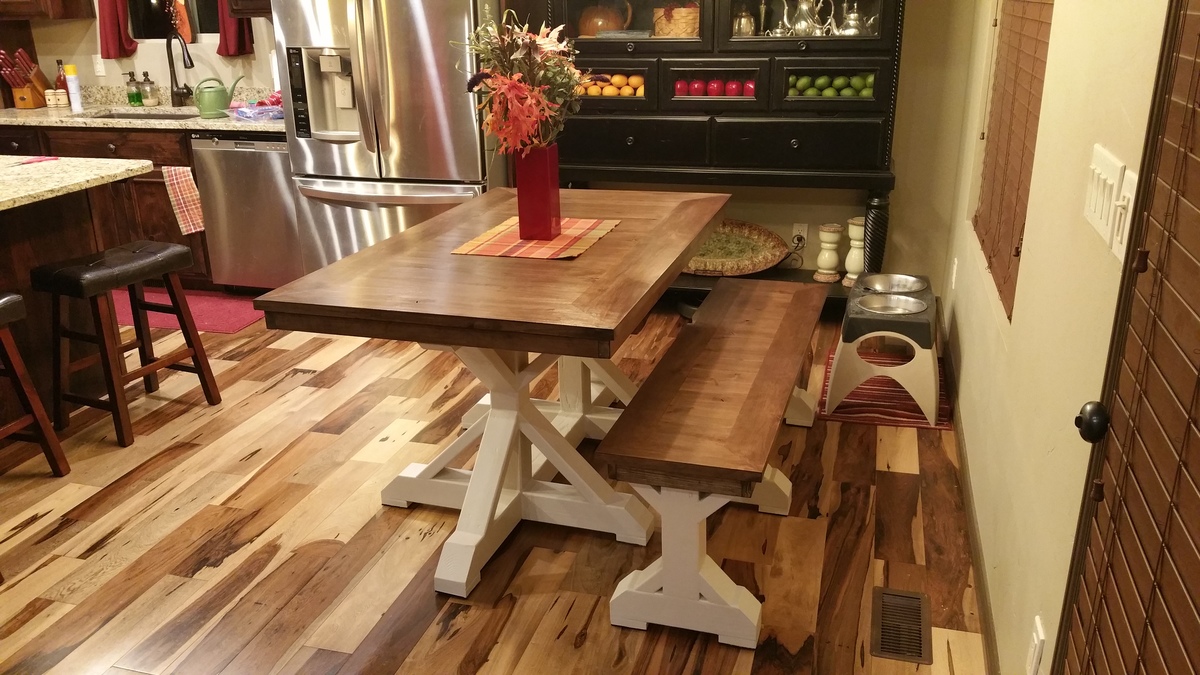 Ana White | Restoration Hardware Dining Table - DIY Projects