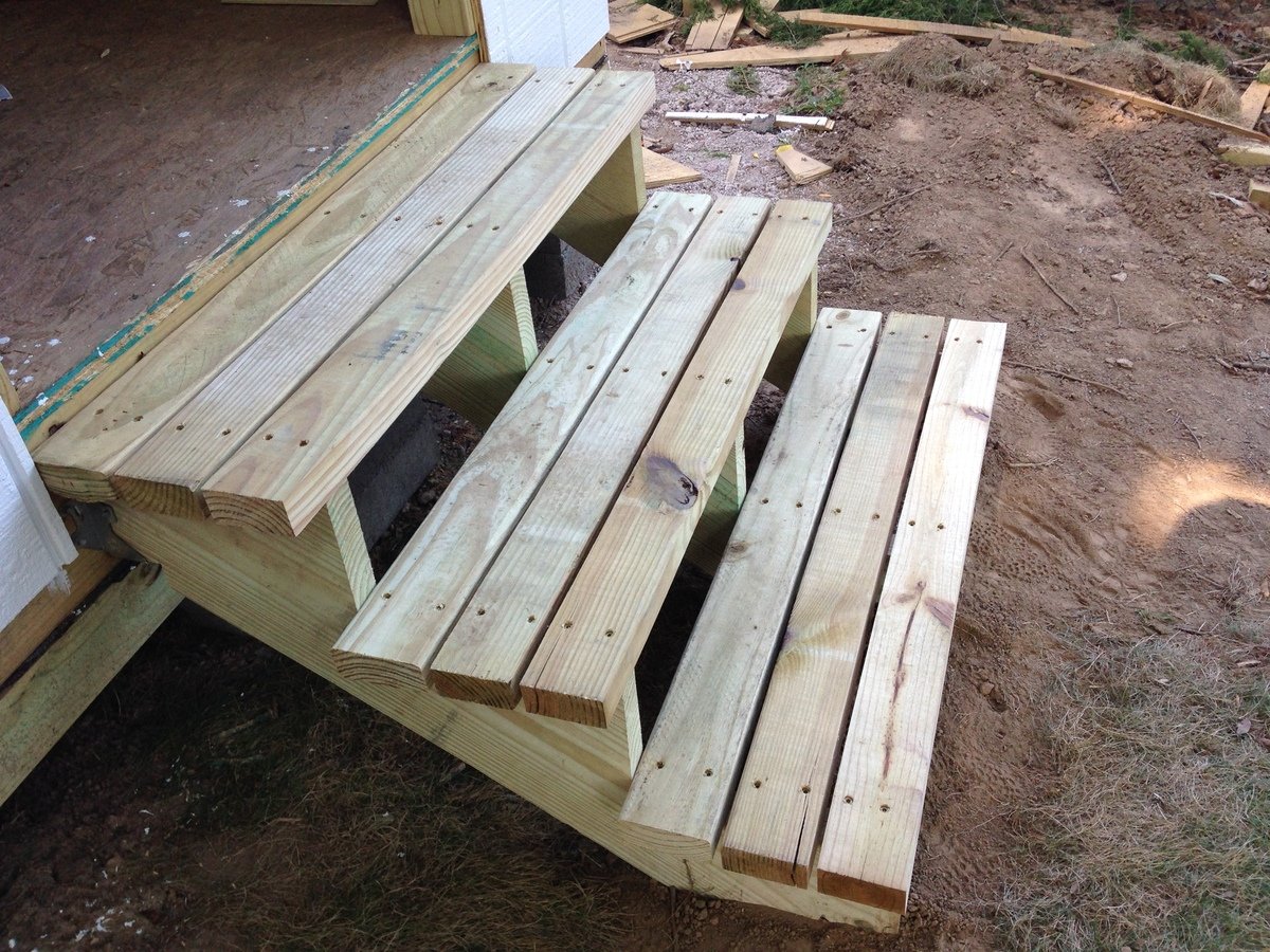 Ana White | DIY storage shed with mower ramp and steps ...