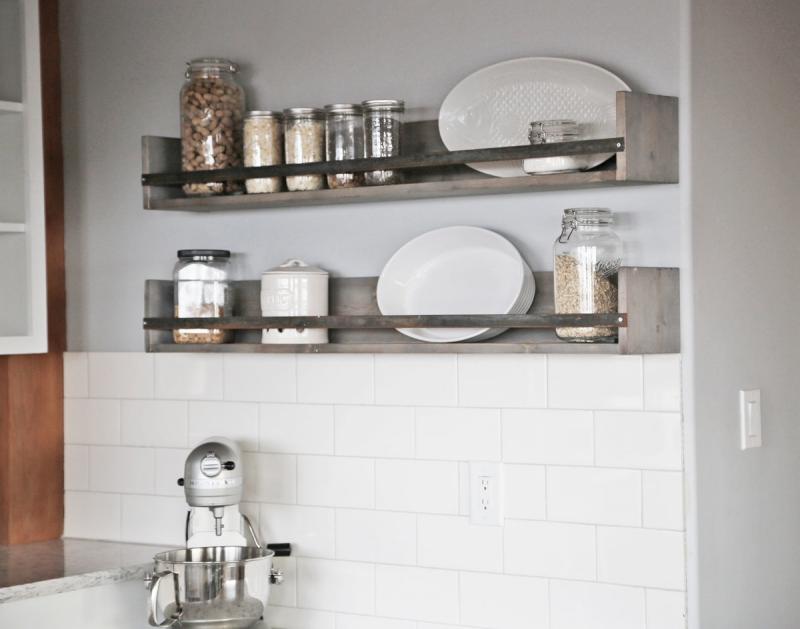 wall kitchen shelves