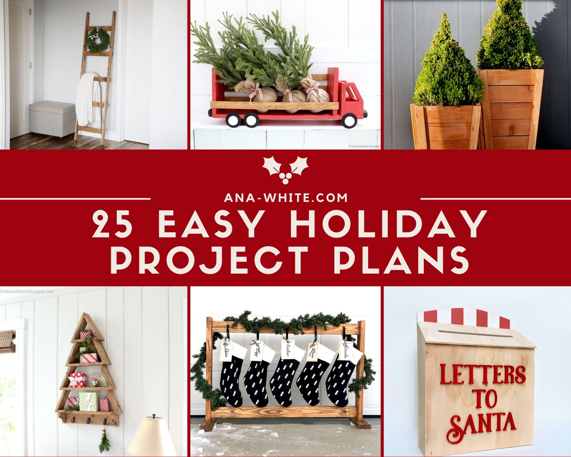 25 easy holiday diy crafts wood projects