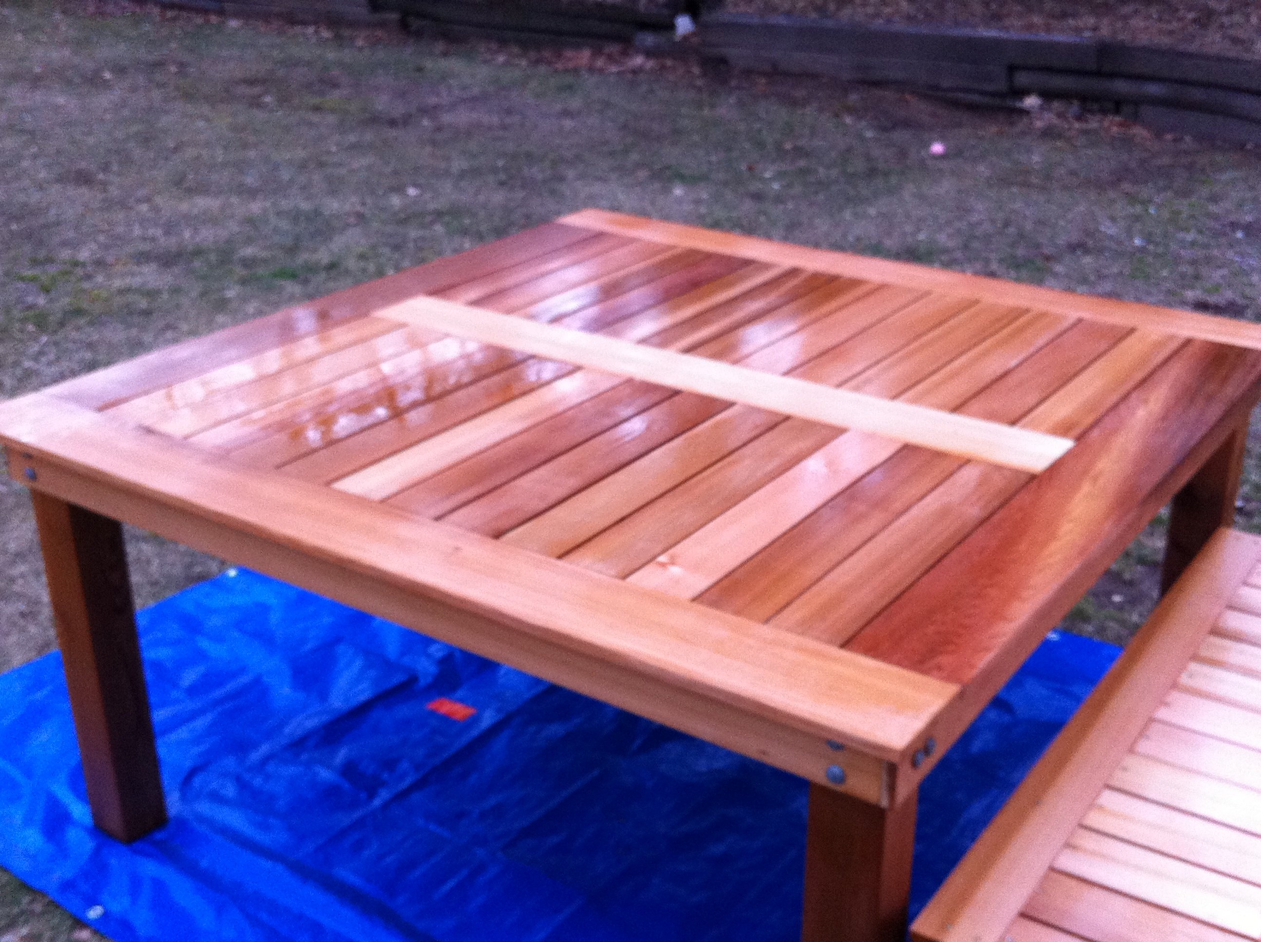 Ana White | Simple Square Cedar Outdoor Dining Table - DIY Projects