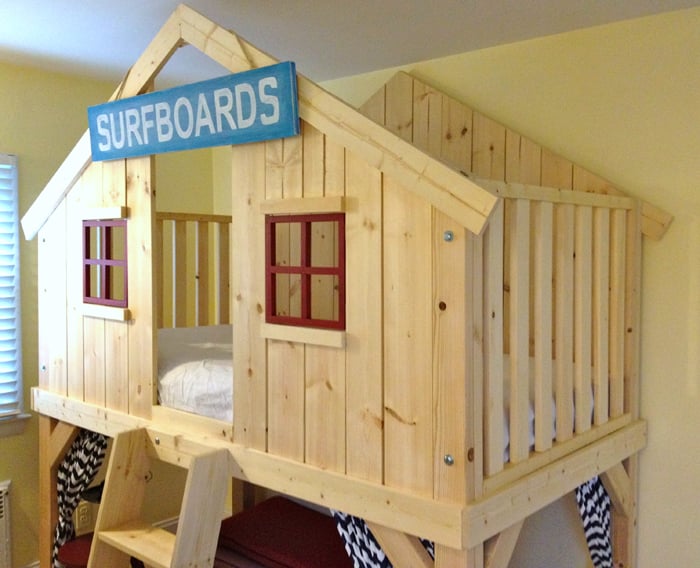 Ana White | Build a Clubhouse Bed | Free and Easy DIY Project and 