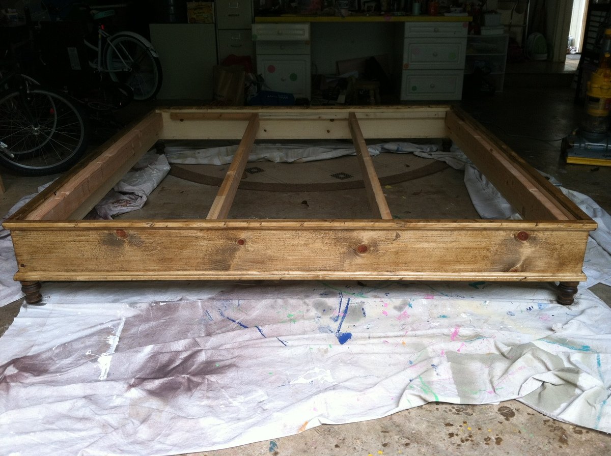 How To Build A Platform Bed With Legs