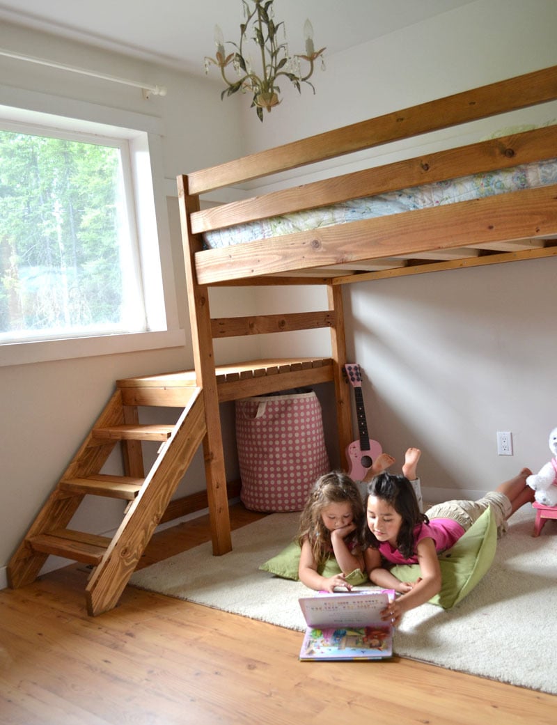 loft bed plans with stairs junior height loft bed plans free from ana 