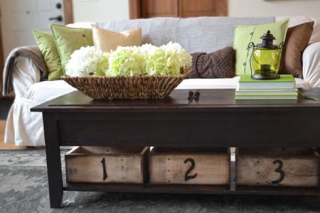 coffee table with hidden storage