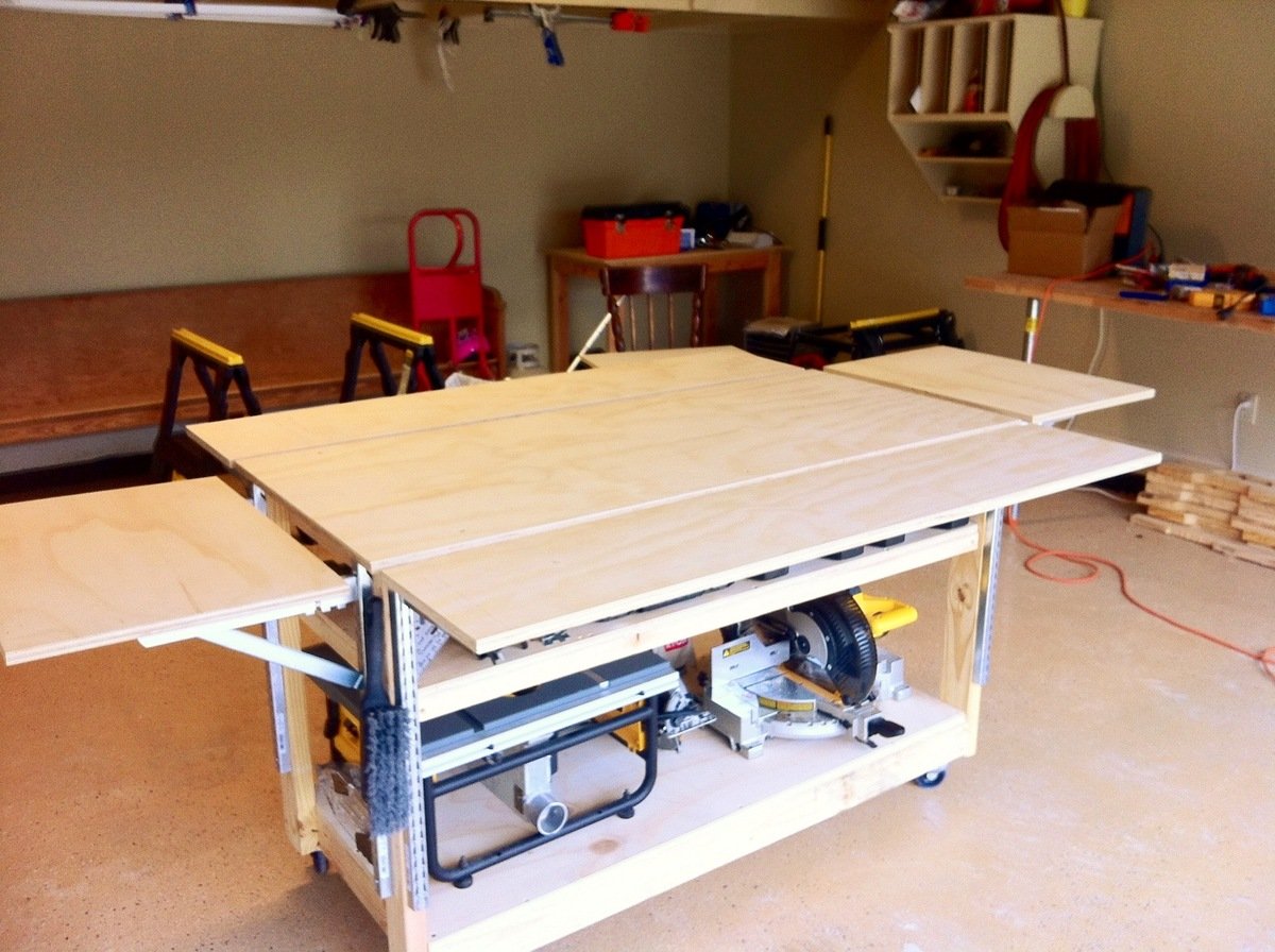 Do-It-All Mobile Workbench | Do It Yourself Home Projects from Ana 