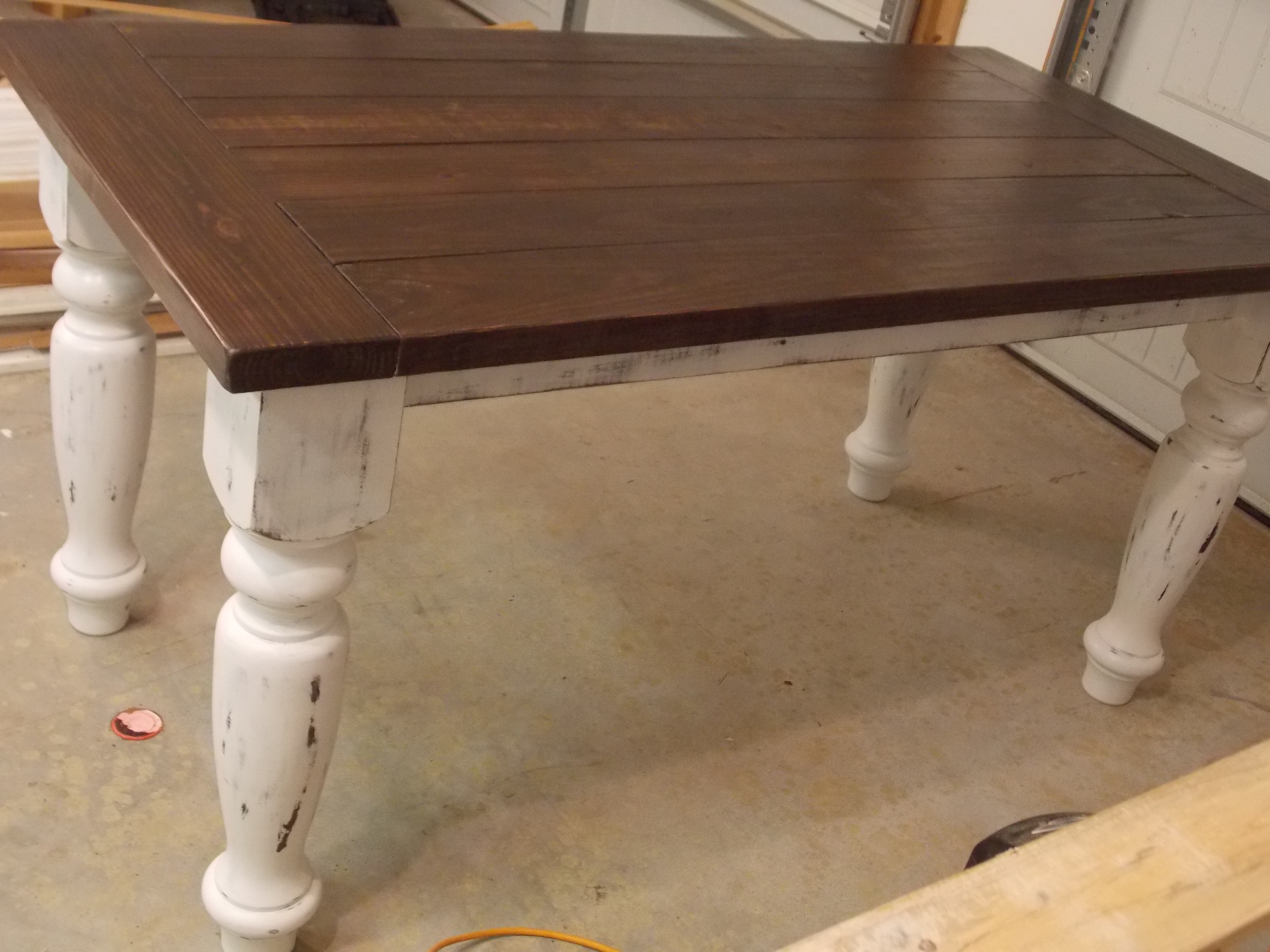 Ana White | TURNED LEG FARMHOUSE TABLE - DIY Projects