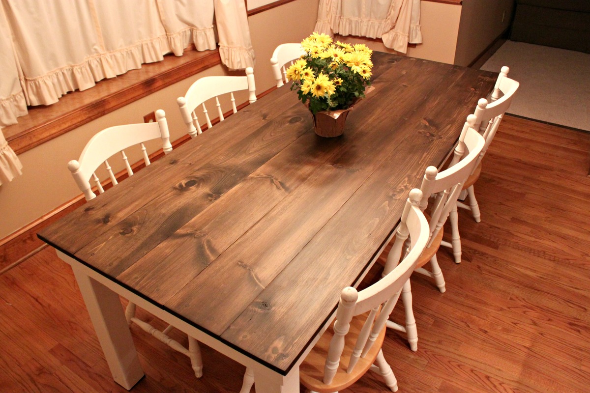 build farmhouse dining room table