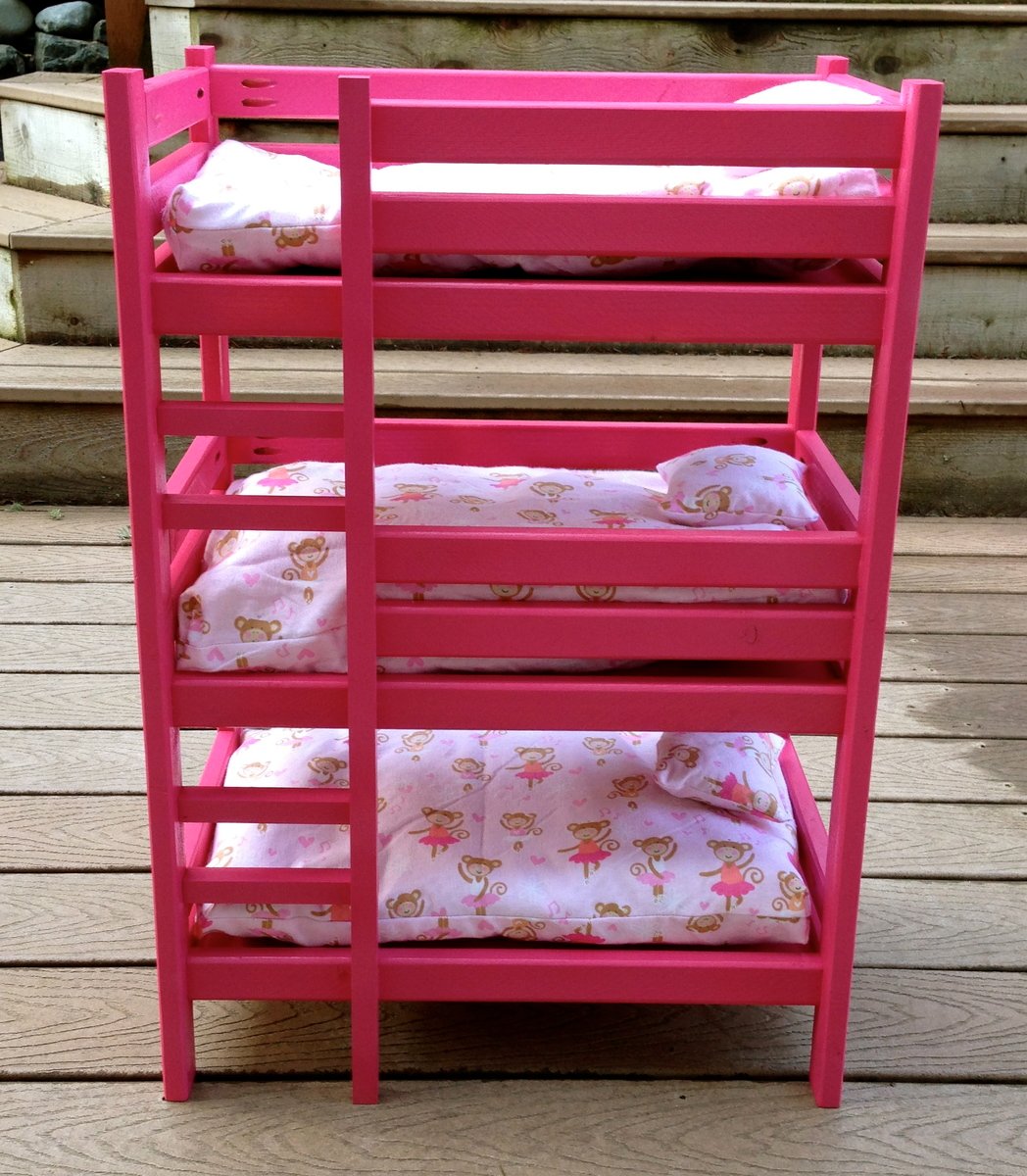 Wooden+Doll+Bunk+Beds Triple Doll Bunk Bed  Do It Yourself Home 