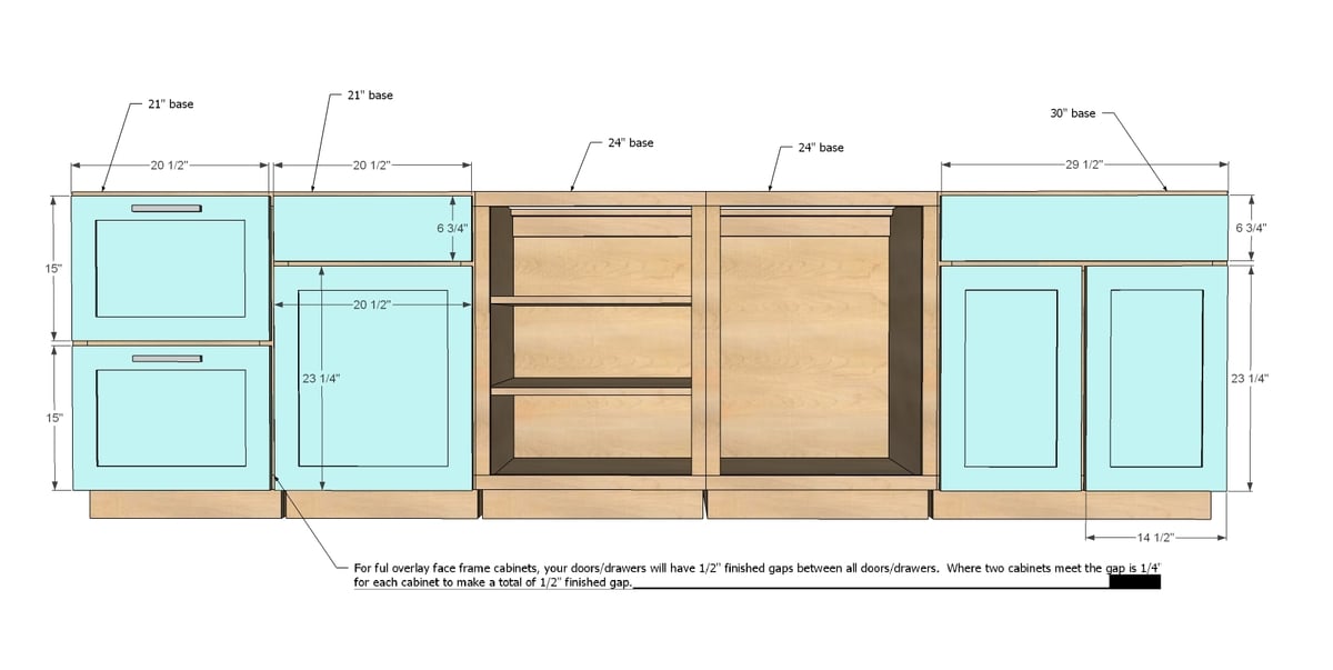 Ana White Face Frame Base Kitchen Cabinet Carcass DIY Projects