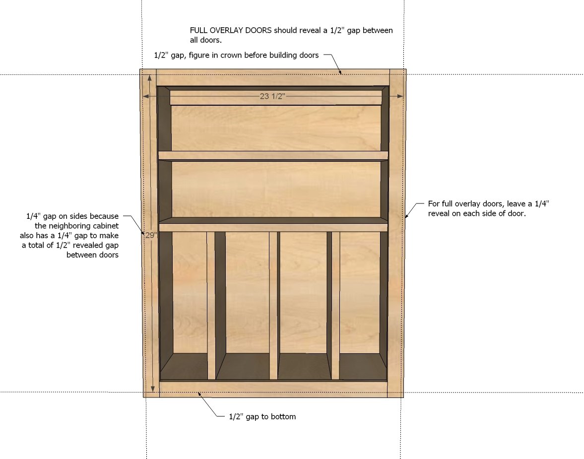 Ana White Wall Kitchen Cabinet Basic Carcass Plan DIY Projects