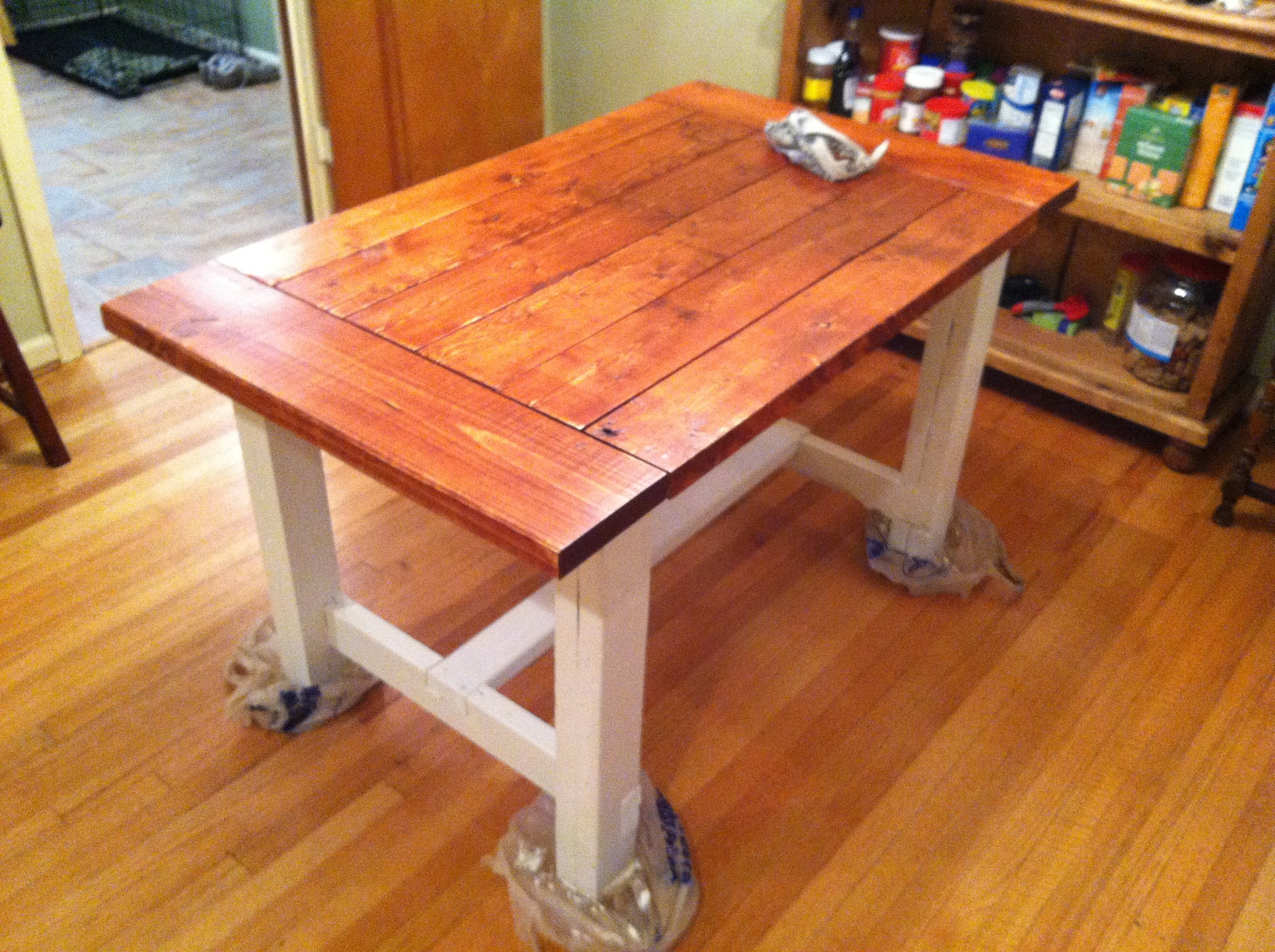 Dining Table: Free Dining Table Bench Plans