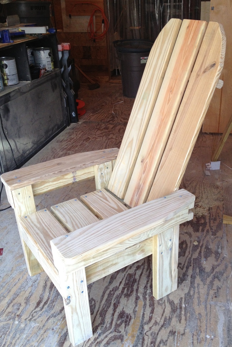 2x4 Adirondack Chair Plans, Woodworking Beginner Box