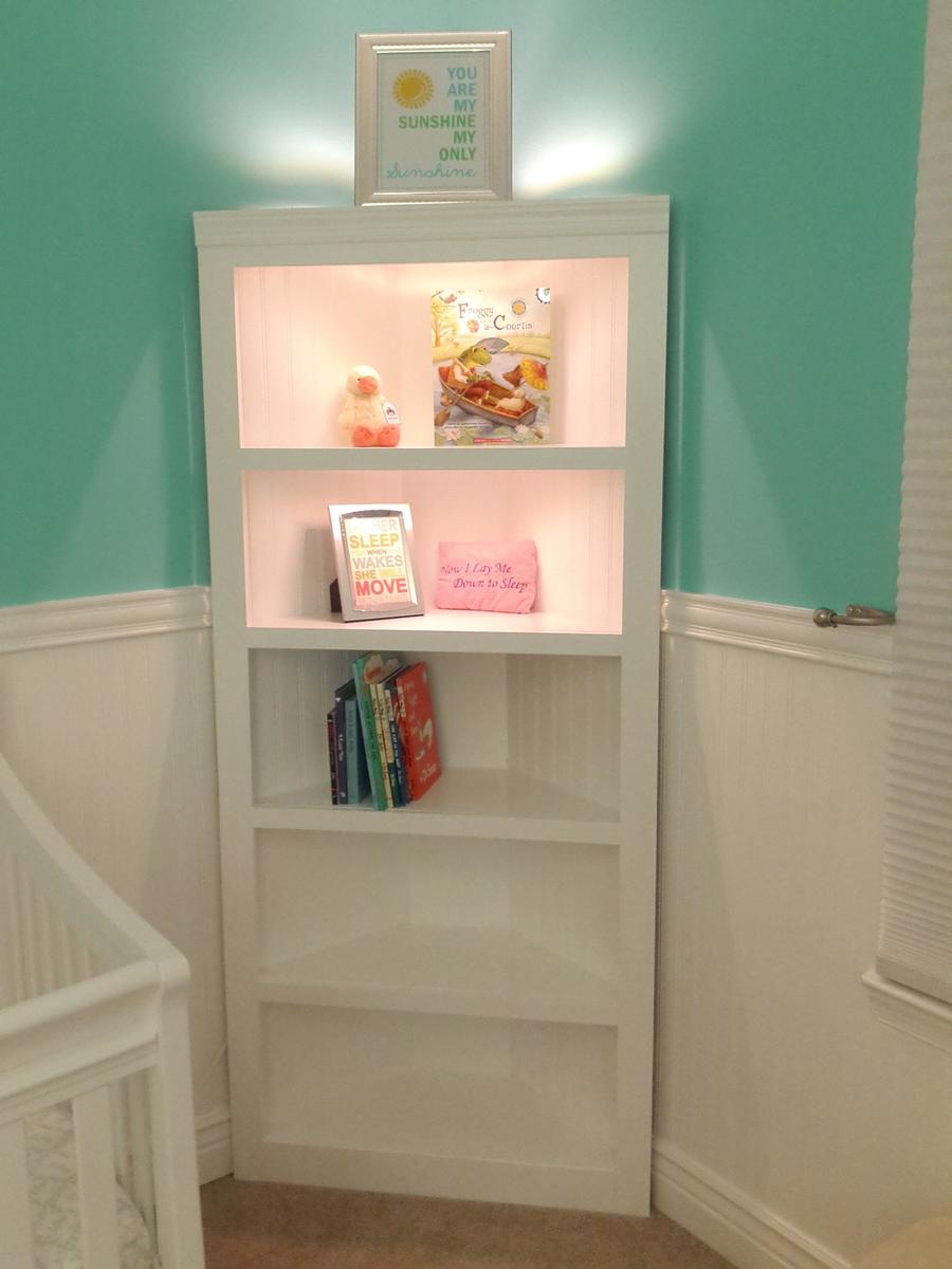 Corner Shelf for Nursery | Do It Yourself Home Projects from Ana White