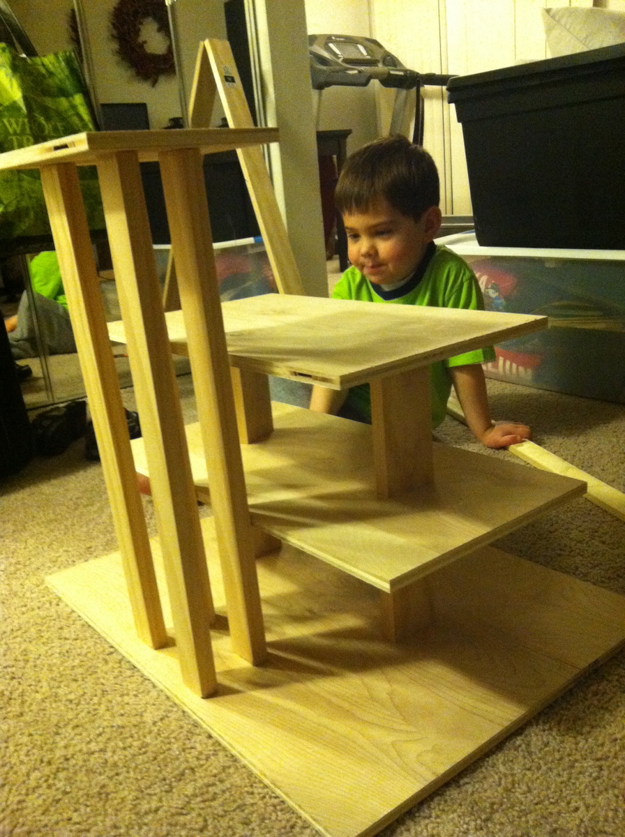 Ana White Wooden Play Parking Garage - DIY Projects