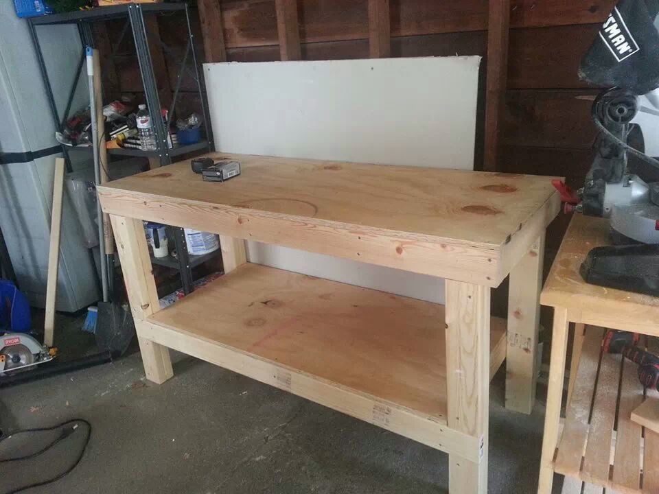 Ana White | Easy Peasy Workbench to Get the Job Done - DIY 