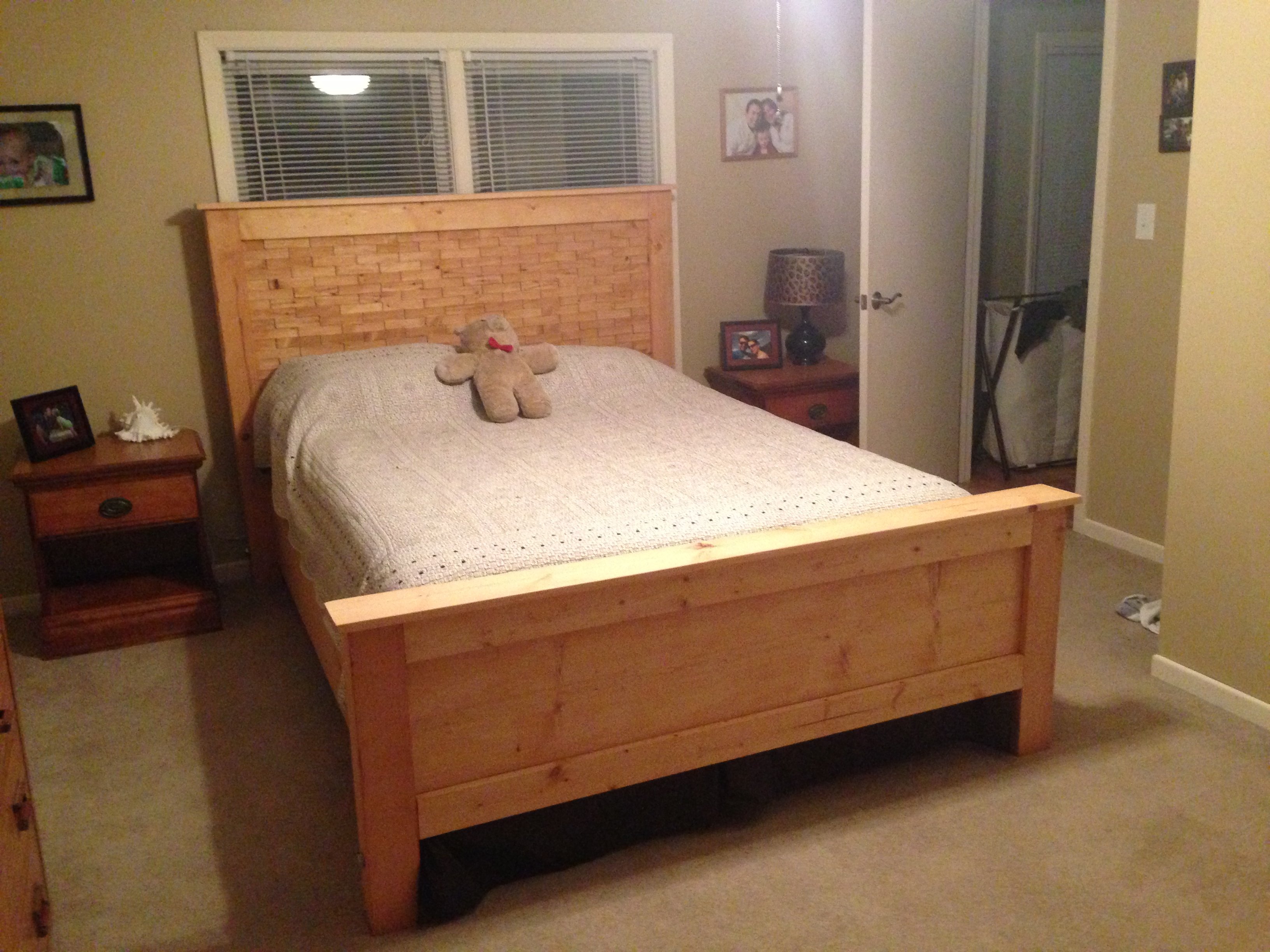 Diy Wood Bed Frame Plans diy wood shim bed plans - queen do it 