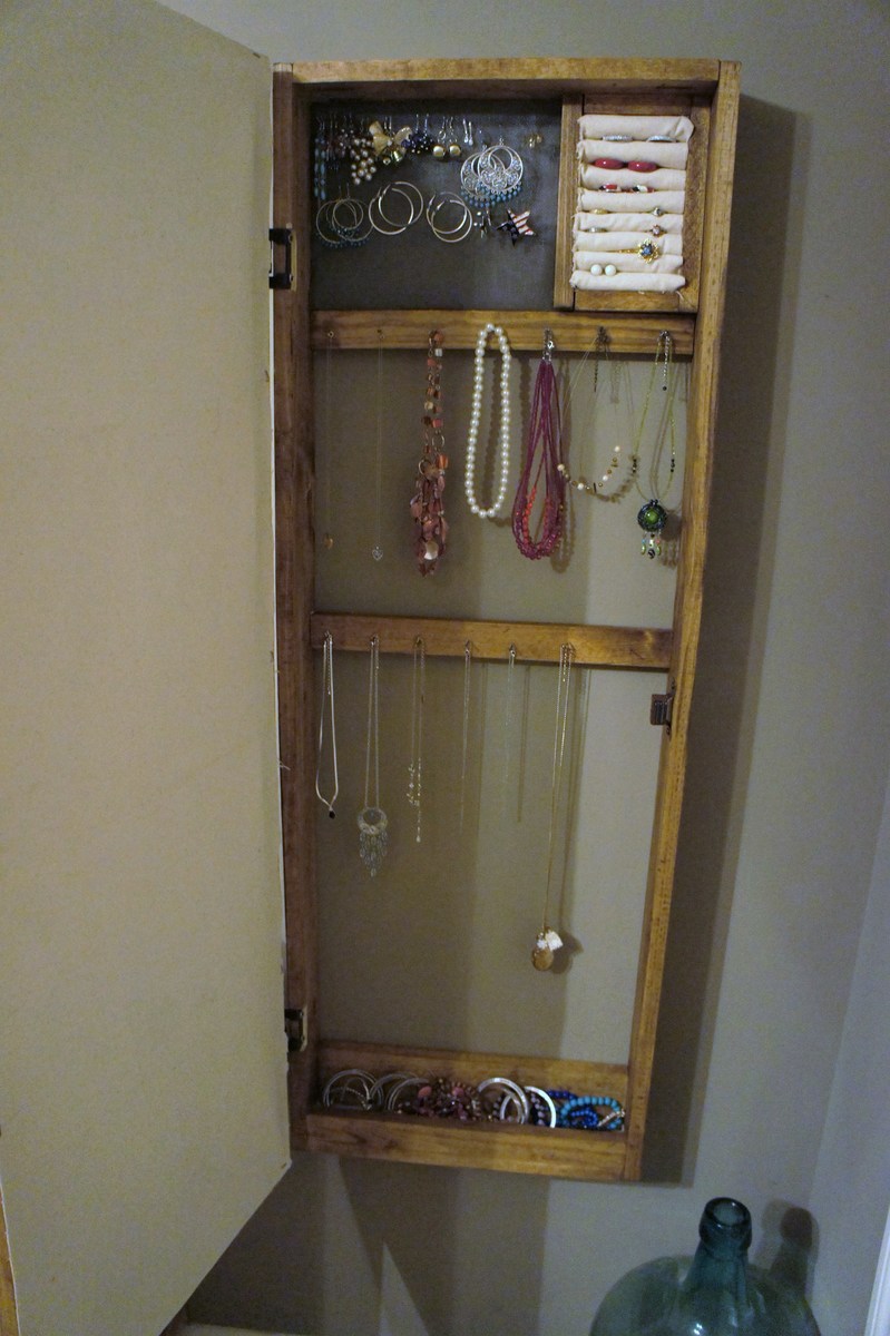 DIY Console Table Behind Couch besides Mirror Jewelry Armoire Plans 