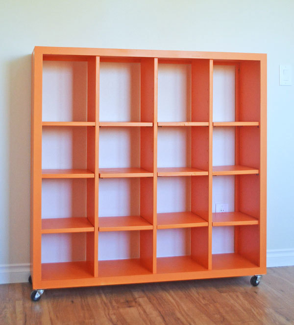 Ana White | 4x4 Rolling Cube Shelf - Adjustable Shelves ...