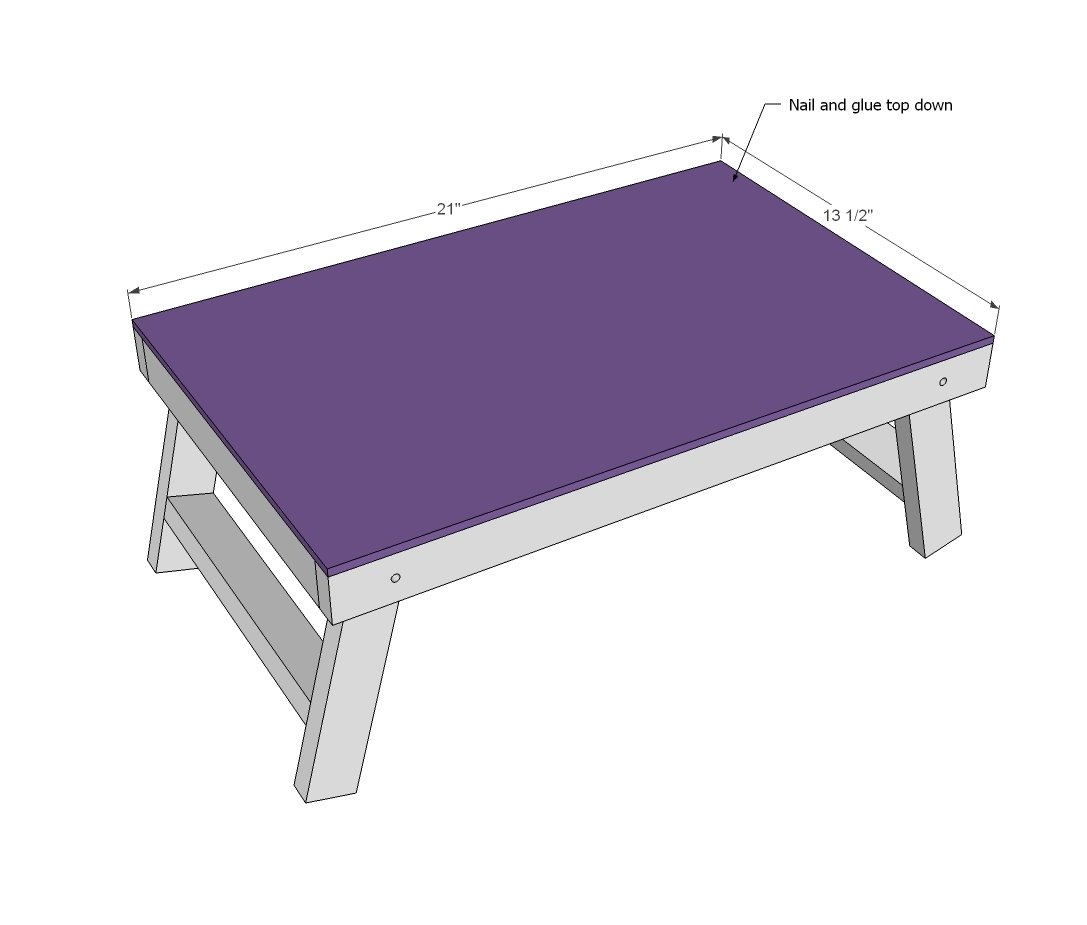 Ana White | Folding Lap Desk - DIY Projects