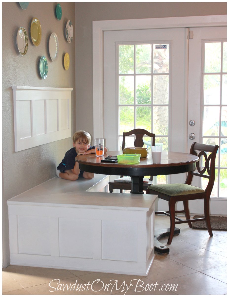 Ana White Board Batten Banquette DIY Projects