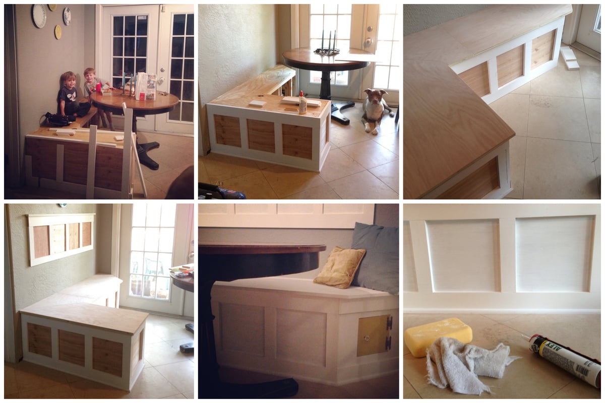 Ana White Board Batten Banquette DIY Projects
