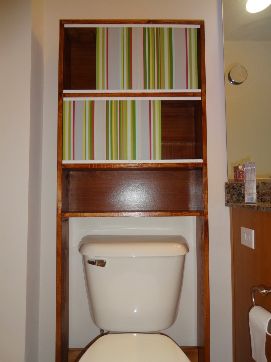 Ana White | Over the toilet medicine cabinet / storage 