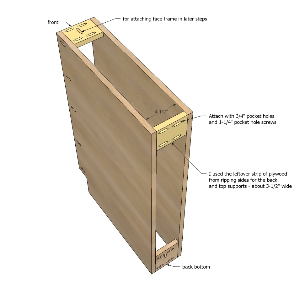 Base Cabinet - Momplex Vanilla Kitchen Woodworking Plans by Ana White