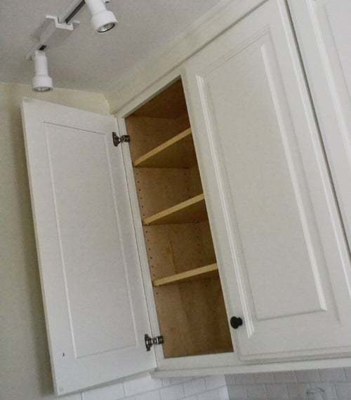 ana white | 36" wall cabinet, double door - momplex vanilla kitchen