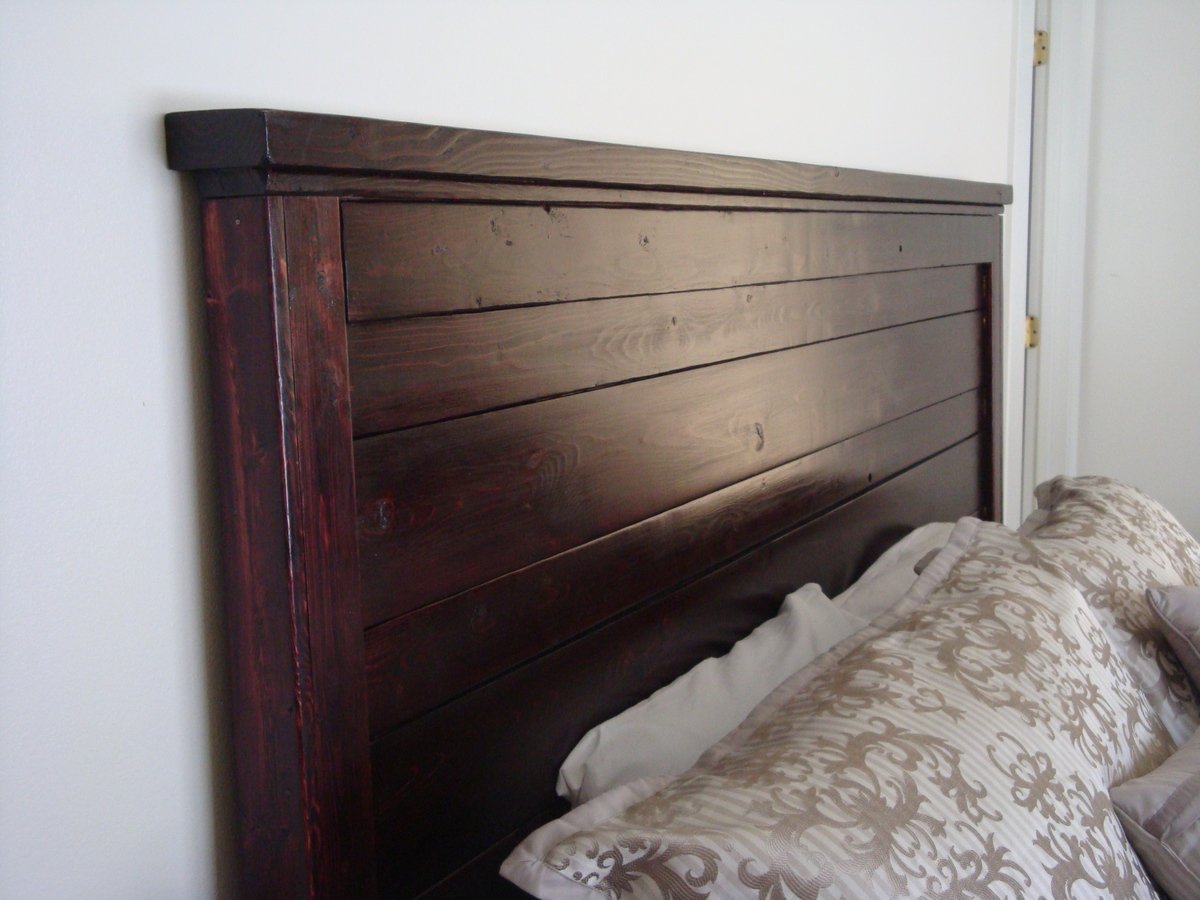 Size King Headboard Yourself White headboard It diy from  dimensions  Home Do king Projects Ana
