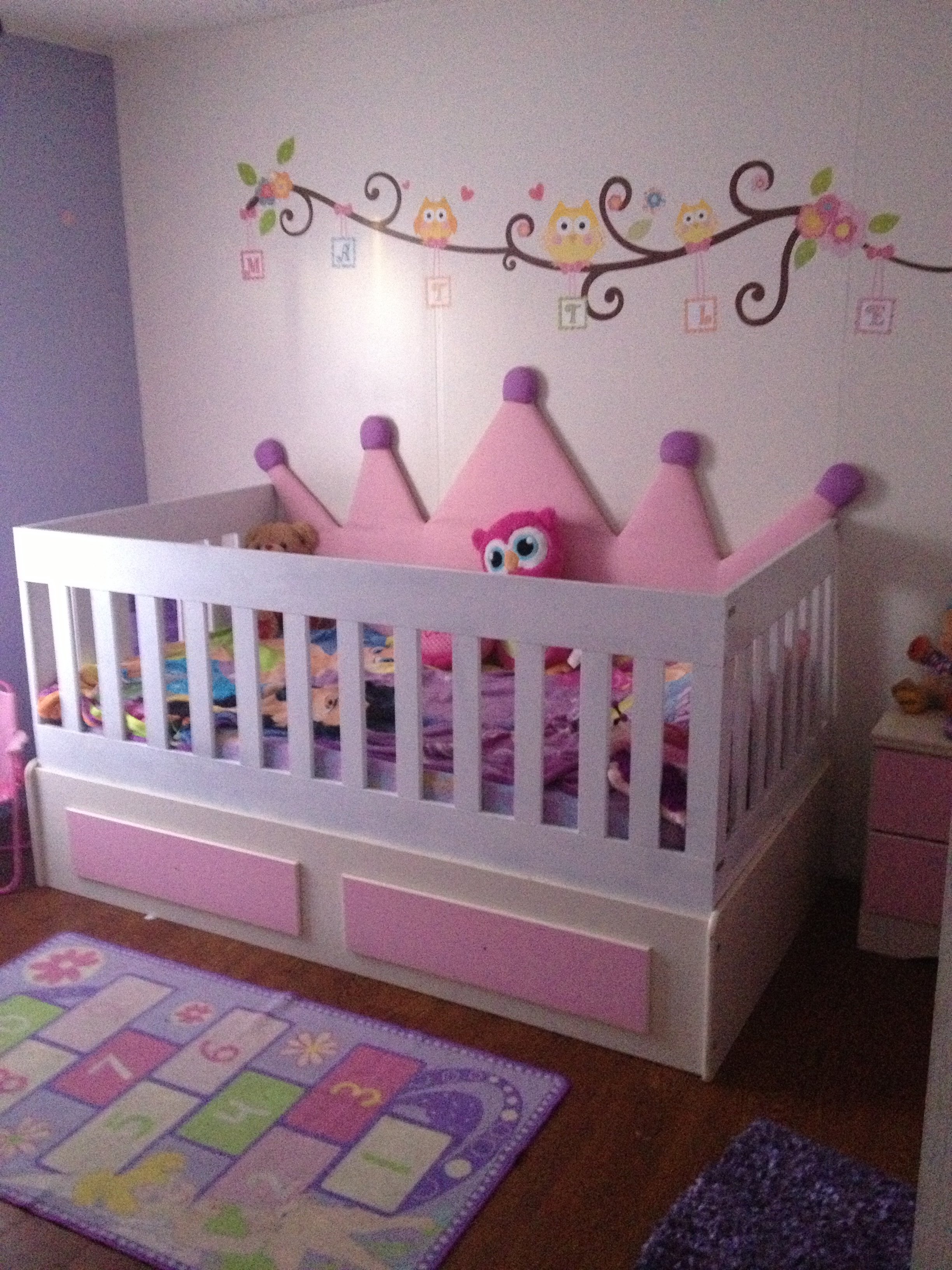 Ana White | Converted A ashley twin size bed into Twin size Crib - DIY