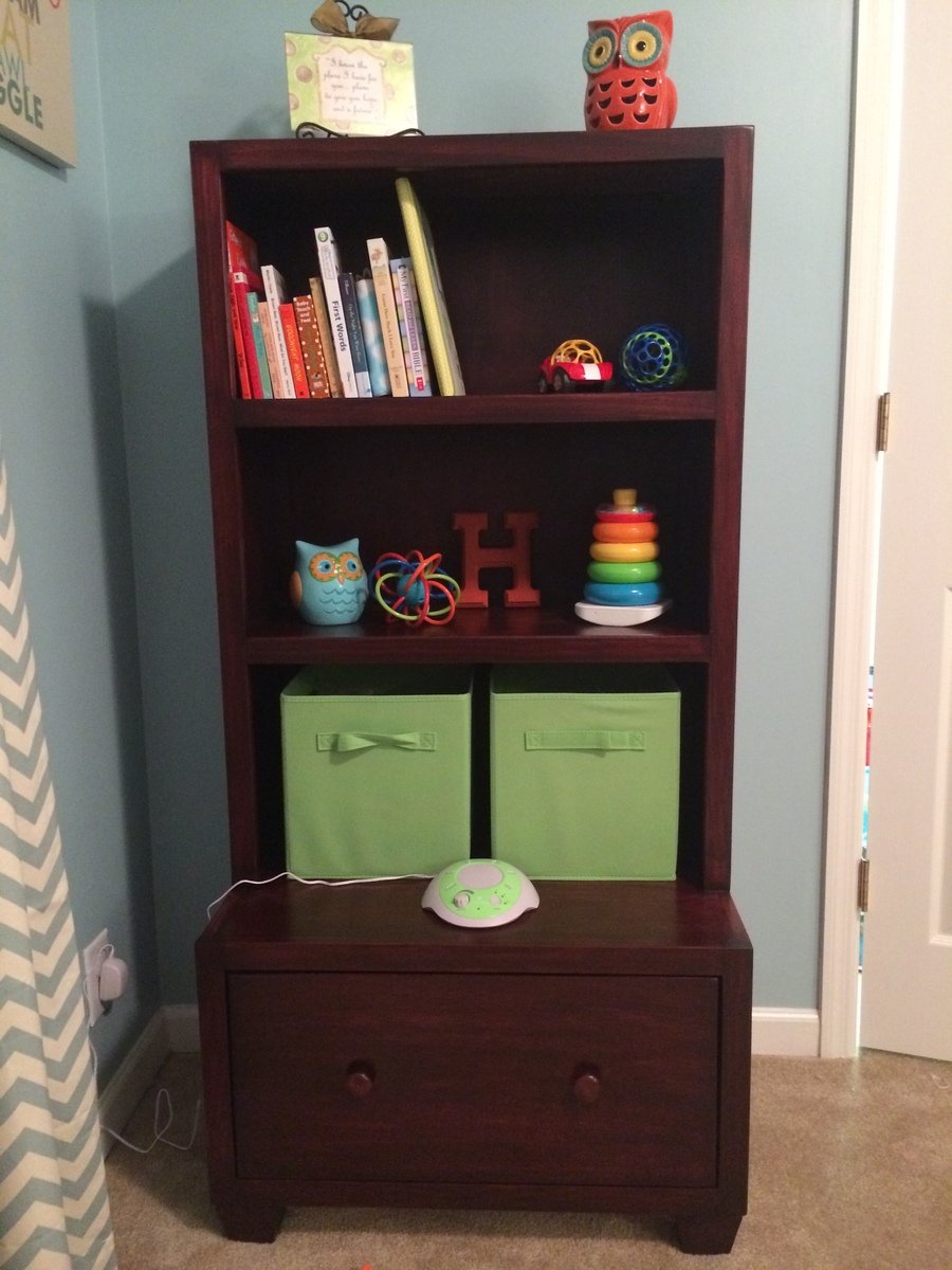 Ana White | Bookcase with large drawer beneath for my son 
