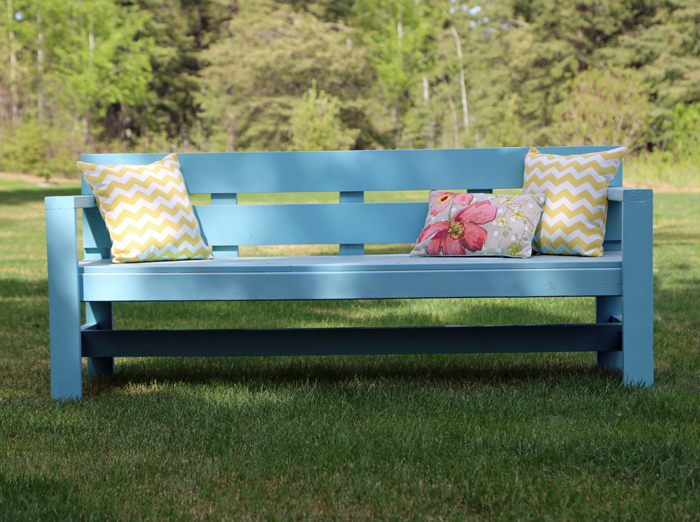 Ana White Modern Park Bench - DIY Projects