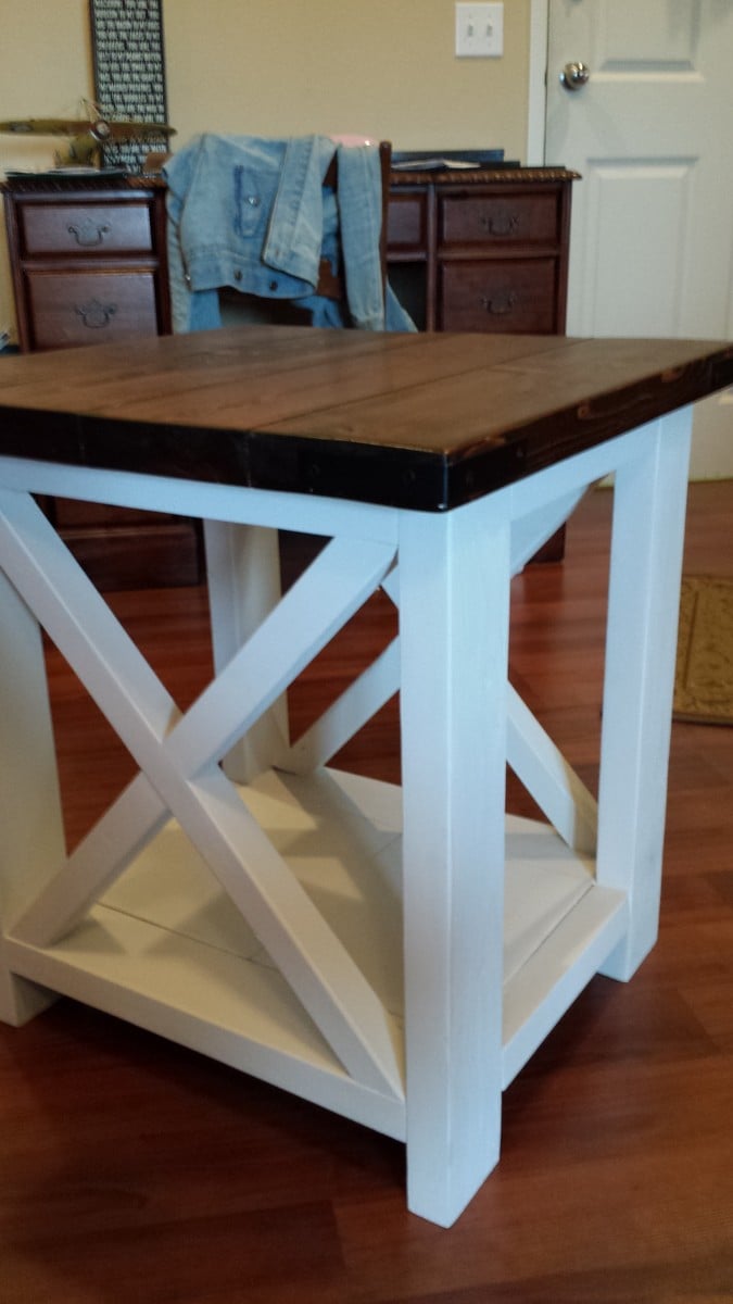 Ana White Rustic-X Coffee and End table - DIY Projects
