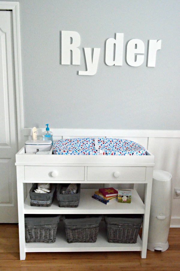 diy baby changing table