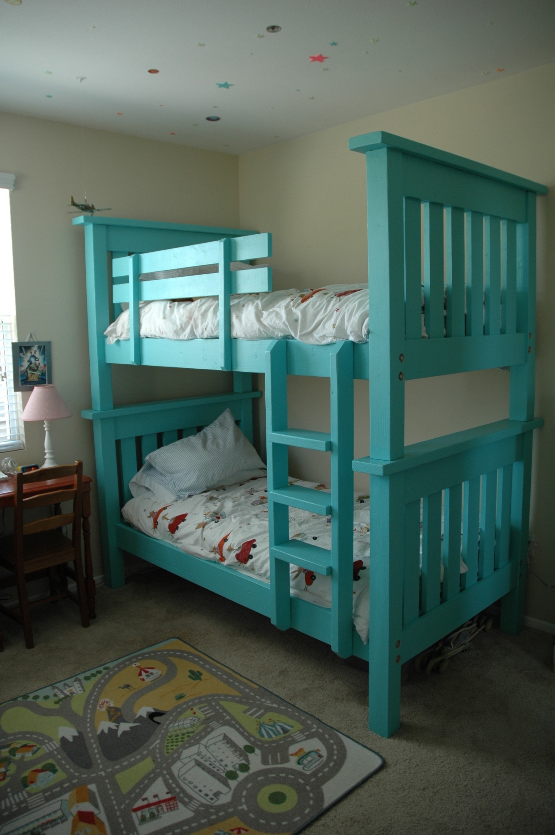 Ana White Bunk Bed from Simple Bed, modified - DIY Projects