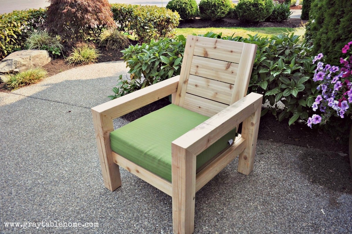 Ana White | DIY Modern Rustic Outdoor Chair - DIY Projects