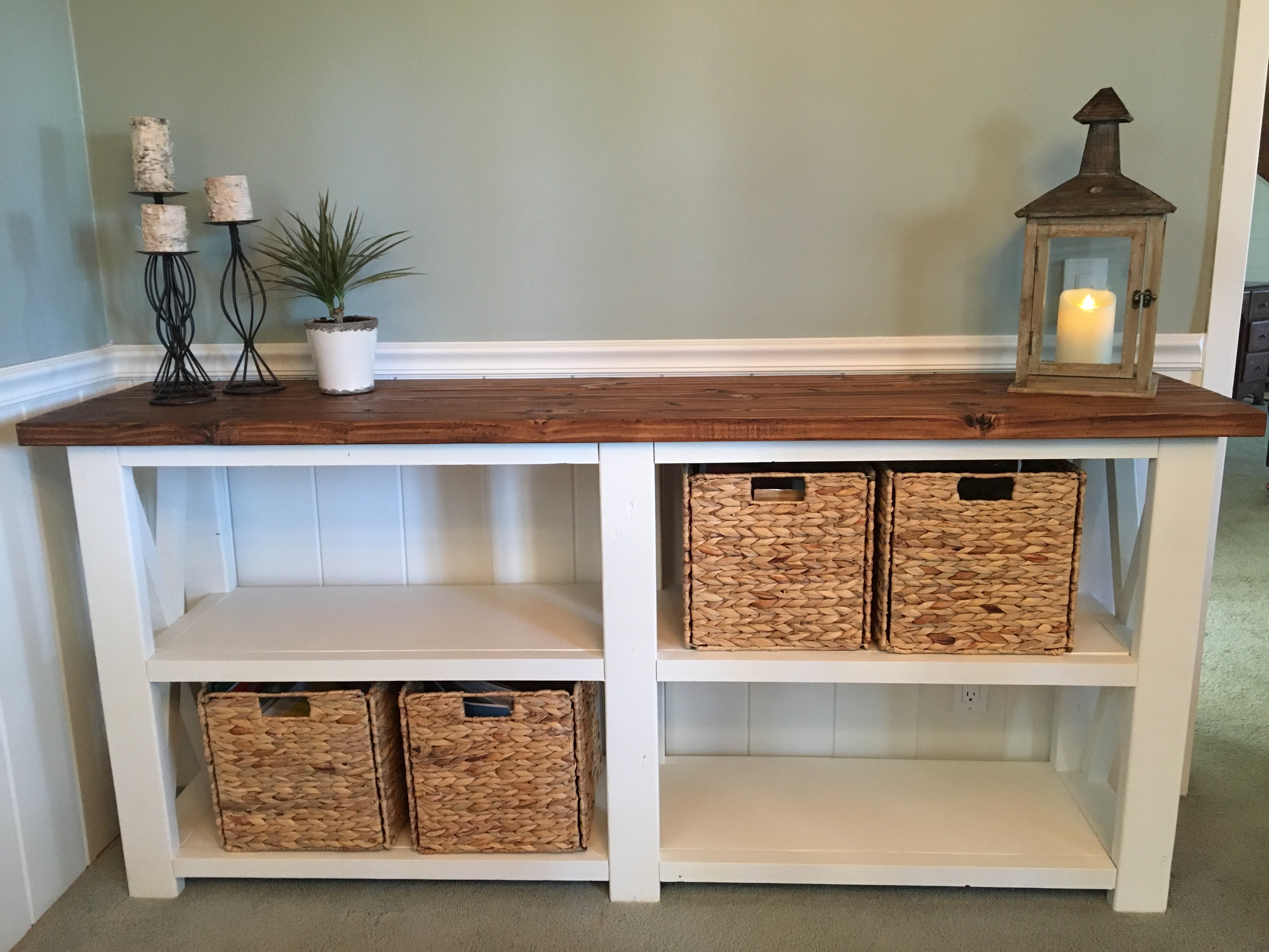 Ana White | Rustic X for a dining room console table - DIY Projects