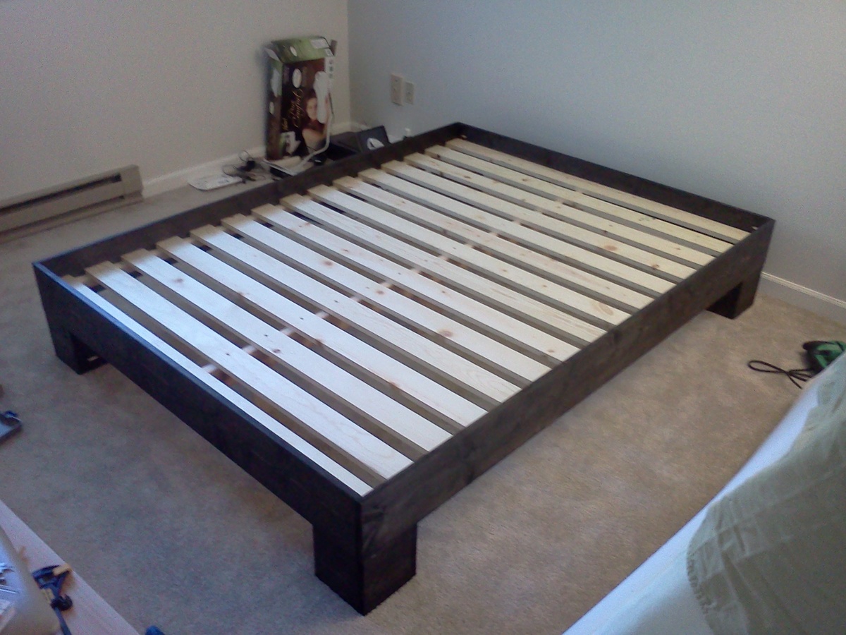 PDF DIY Bed Frame Project Download bed construction plans 