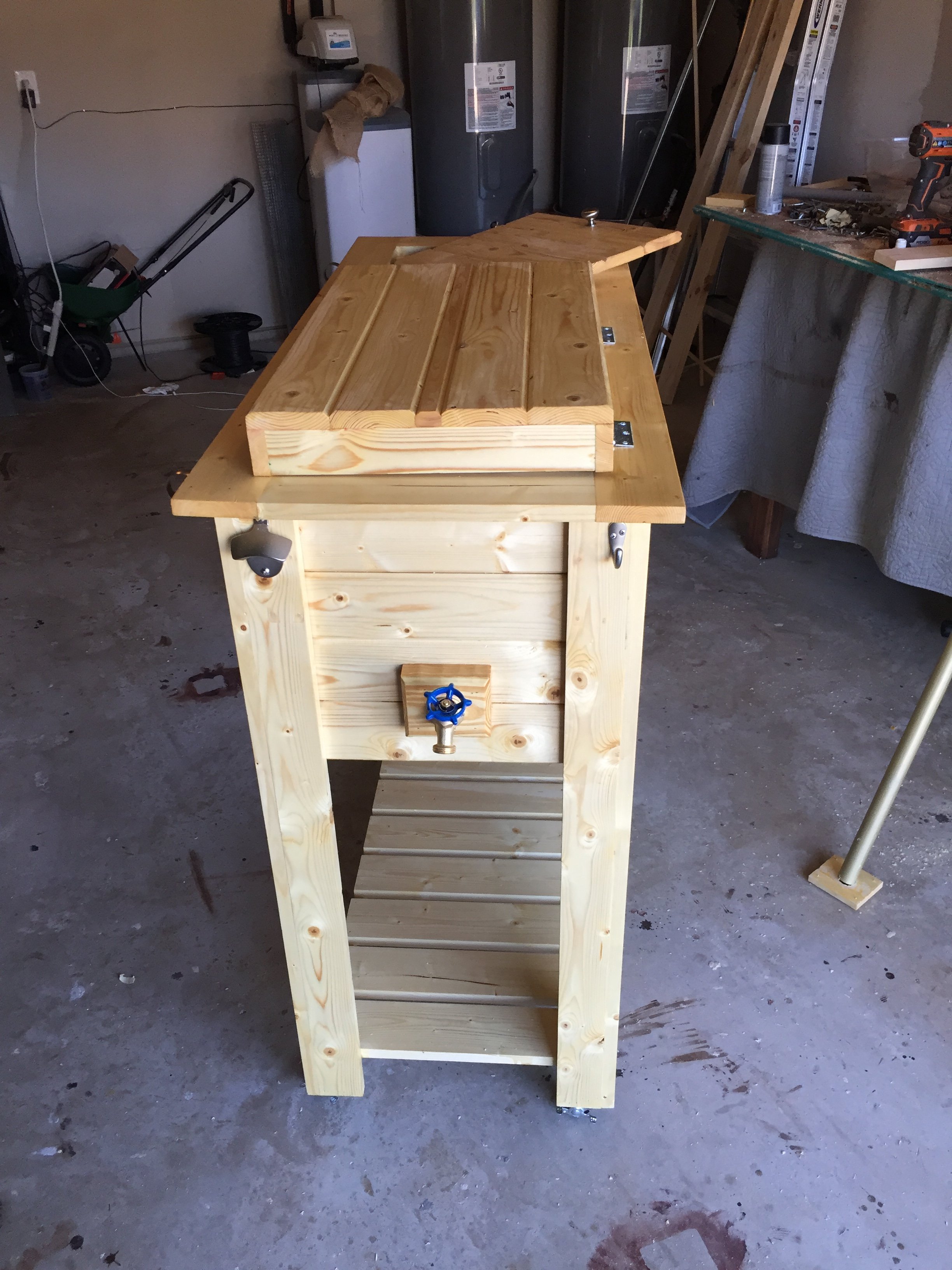 ana white patio cooler/grill cart! - diy projects