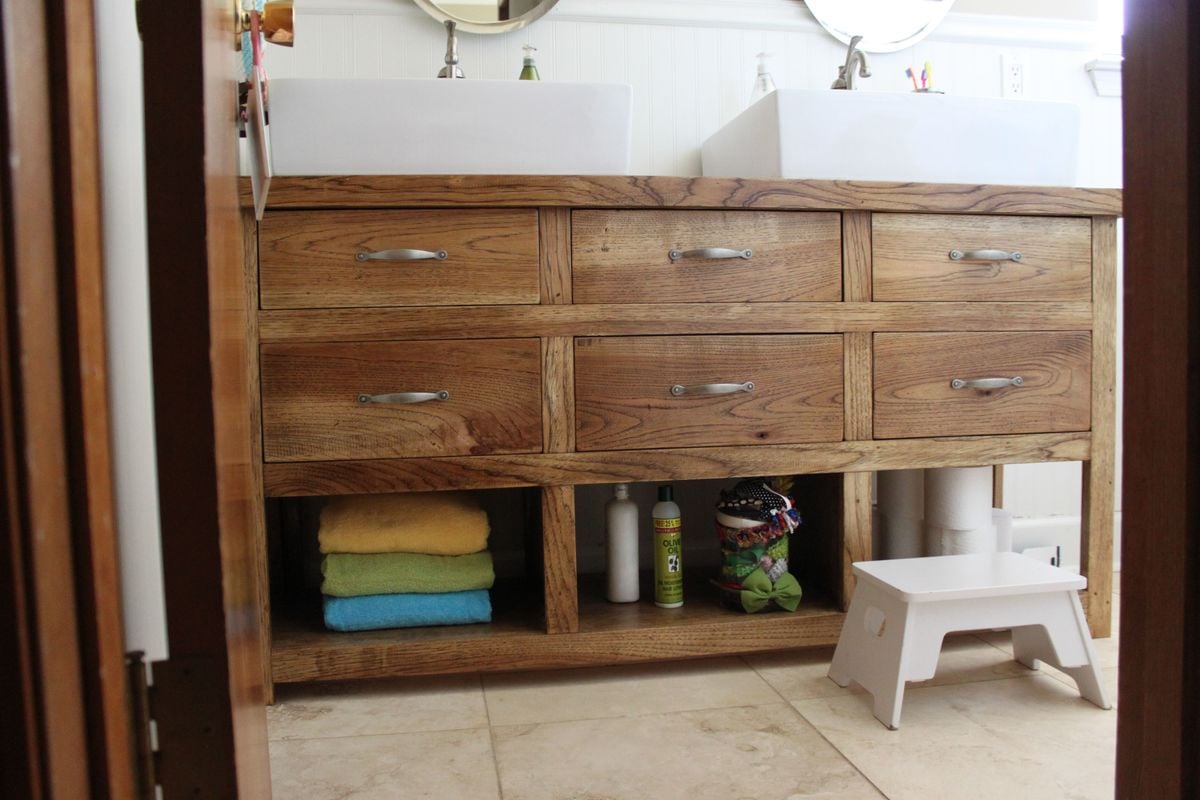 Bathroom Vanity Made Out Of Dressers