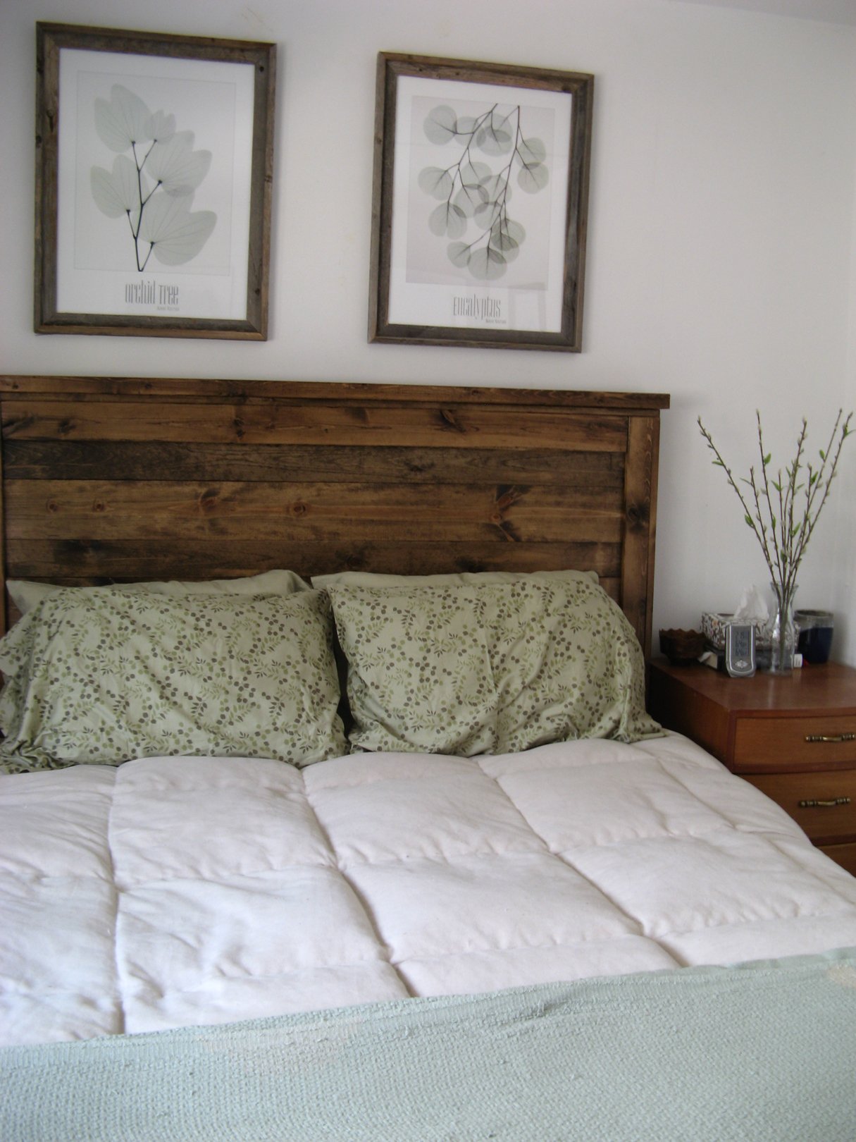 Yourself Do wood First    out  wood reclaimed It used of look  Project diy Queen  headboard headboard!