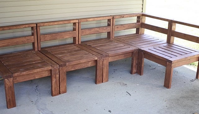 Ana White | Outdoor Sectional with 2x4s - DIY Projects
