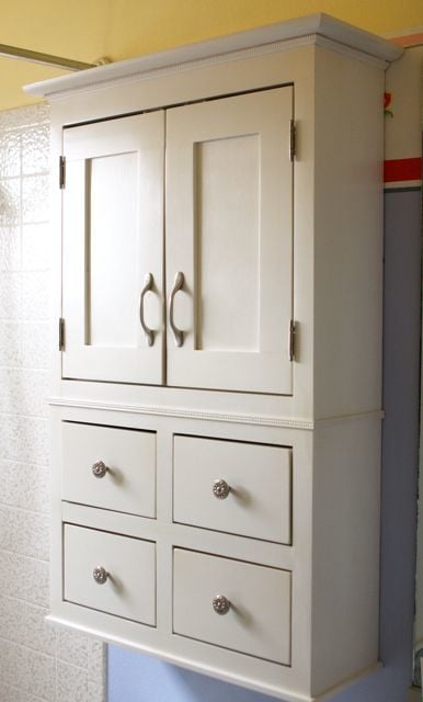 bathroom cabinet for all that stuff! | Do It Yourself Home Projects 