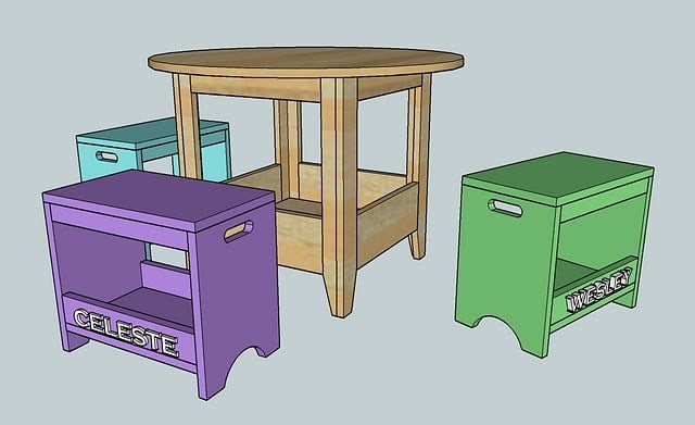 Ana White | PLAN: Kid's Storage Play Table - DIY Projects