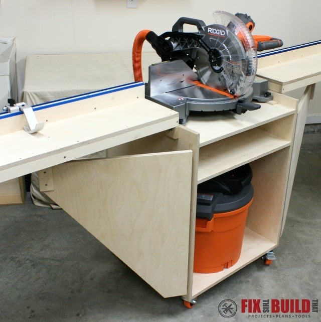  Miter Saw Station | Free and Easy DIY Project and Furniture Plans