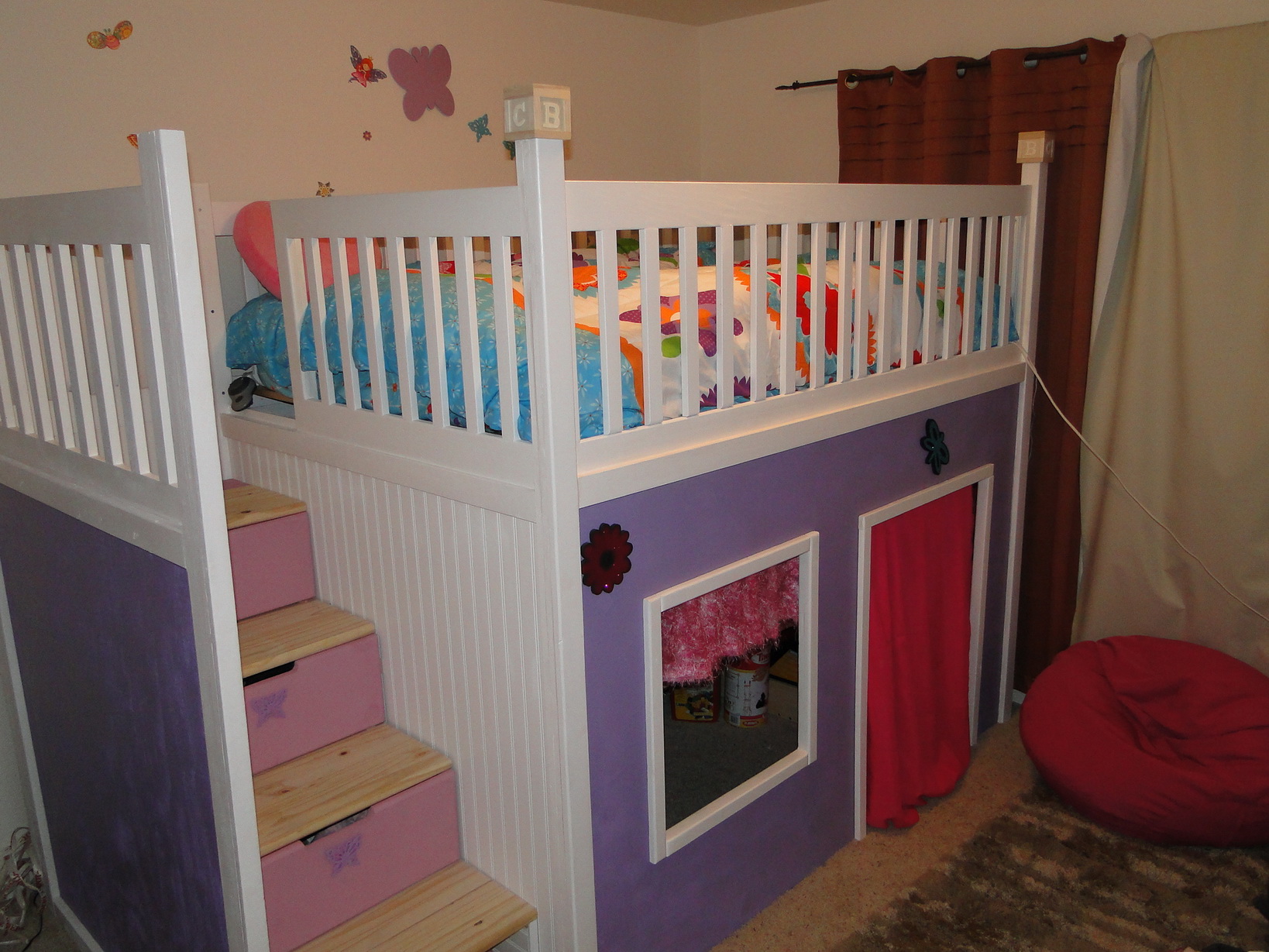 Custom Playhouse Bunkbed | Do It Yourself Home Projects from Ana White